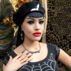 Witch Bitch Text Necklace -Kreepsville Clothing Store JNTWB 5