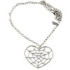 Web Heart Necklace 2 Web Heart Necklace -Kreepsville Clothing Store JNWH