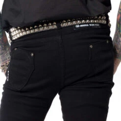 Skeleton Skinny Jeans Black Bone 9 Skeleton Skinny Jeans Black Bone -Kreepsville Clothing Store JSLB 3