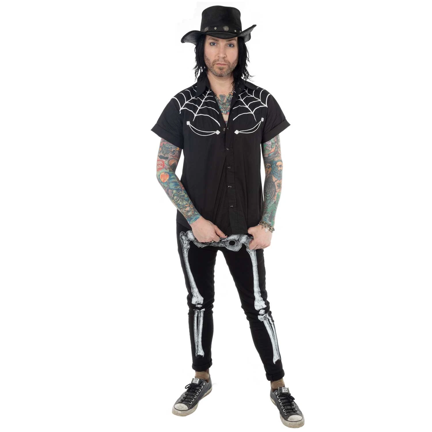 Skeleton Skinny Jeans White Bone 4 Skeleton Skinny Jeans White Bone - Image 2