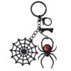 Black Widow Web Charm Keychain -Kreepsville Clothing Store KCCBW