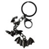 Flying Bats Charm Keychain 2 Flying Bats Charm Keychain -Kreepsville Clothing Store KCCFB