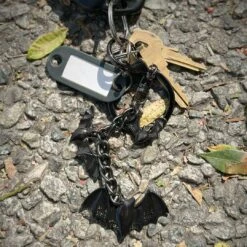 Flying Bats Charm Keychain -Kreepsville Clothing Store KCCFB 4