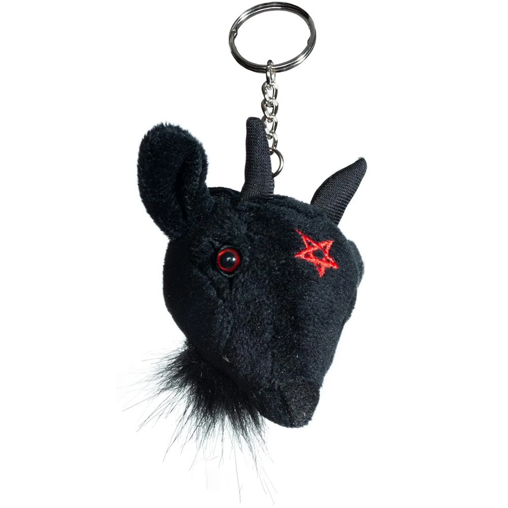 Kreepsville 666 Goathead Baphomet Plush Keychain 4 Kreepsville 666 Goathead Baphomet Plush Keychain - Image 2