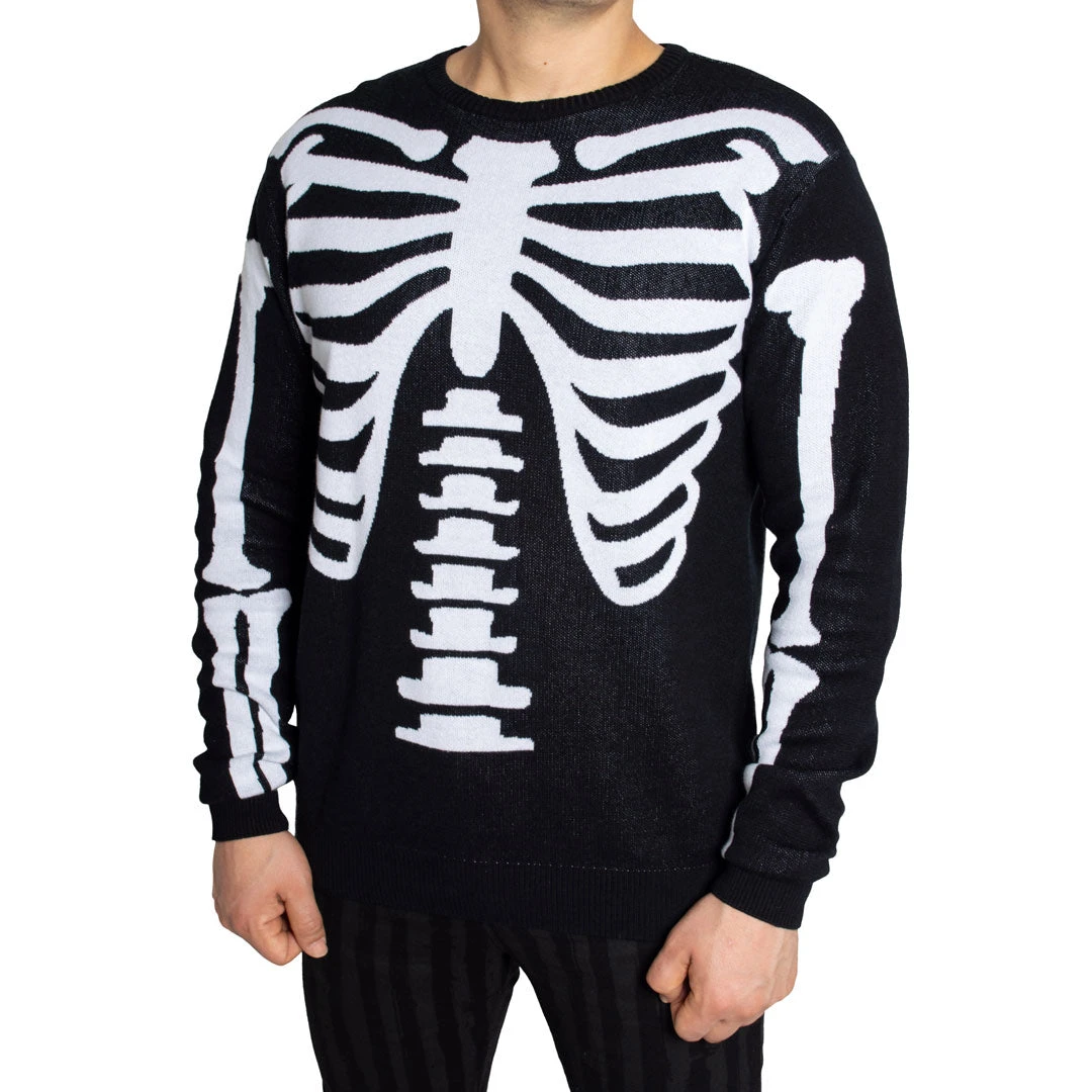 Ribcage Skeleton Bones Sweater 3 Ribcage Skeleton Bones Sweater - Image 2
