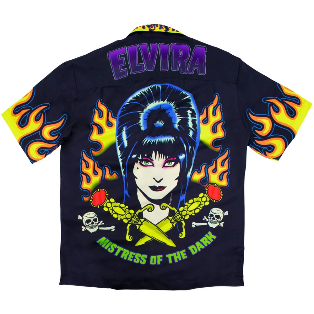 Elvira Tattoo Flames Sub Shirt 4 Elvira Tattoo Flames Sub Shirt - Image 2