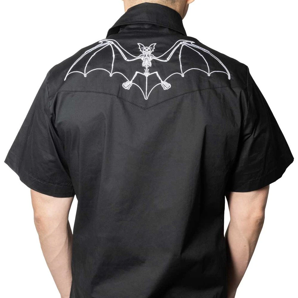 Bat Bone White Western Shirt 4 Bat Bone White Western Shirt - Image 2