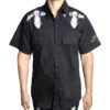 Elvira Classic Logo Western Shirt 2 Elvira Classic Logo Western Shirt -Kreepsville Clothing Store MSWECL