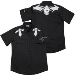 Elvira Classic Logo Western Shirt 13 Elvira Classic Logo Western Shirt -Kreepsville Clothing Store MSWECL 6