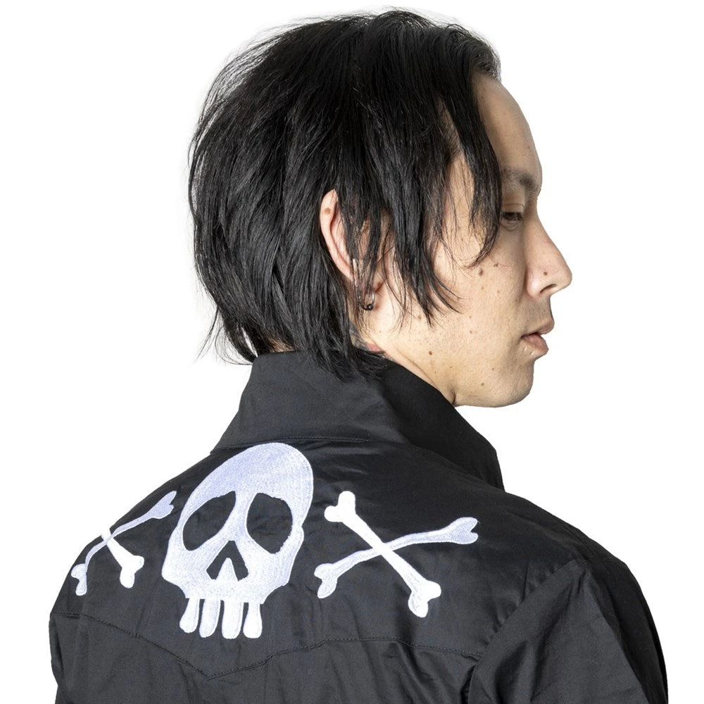 Harlock Skull X Bones Western Shirt 4 Harlock Skull X Bones Western Shirt - Image 2