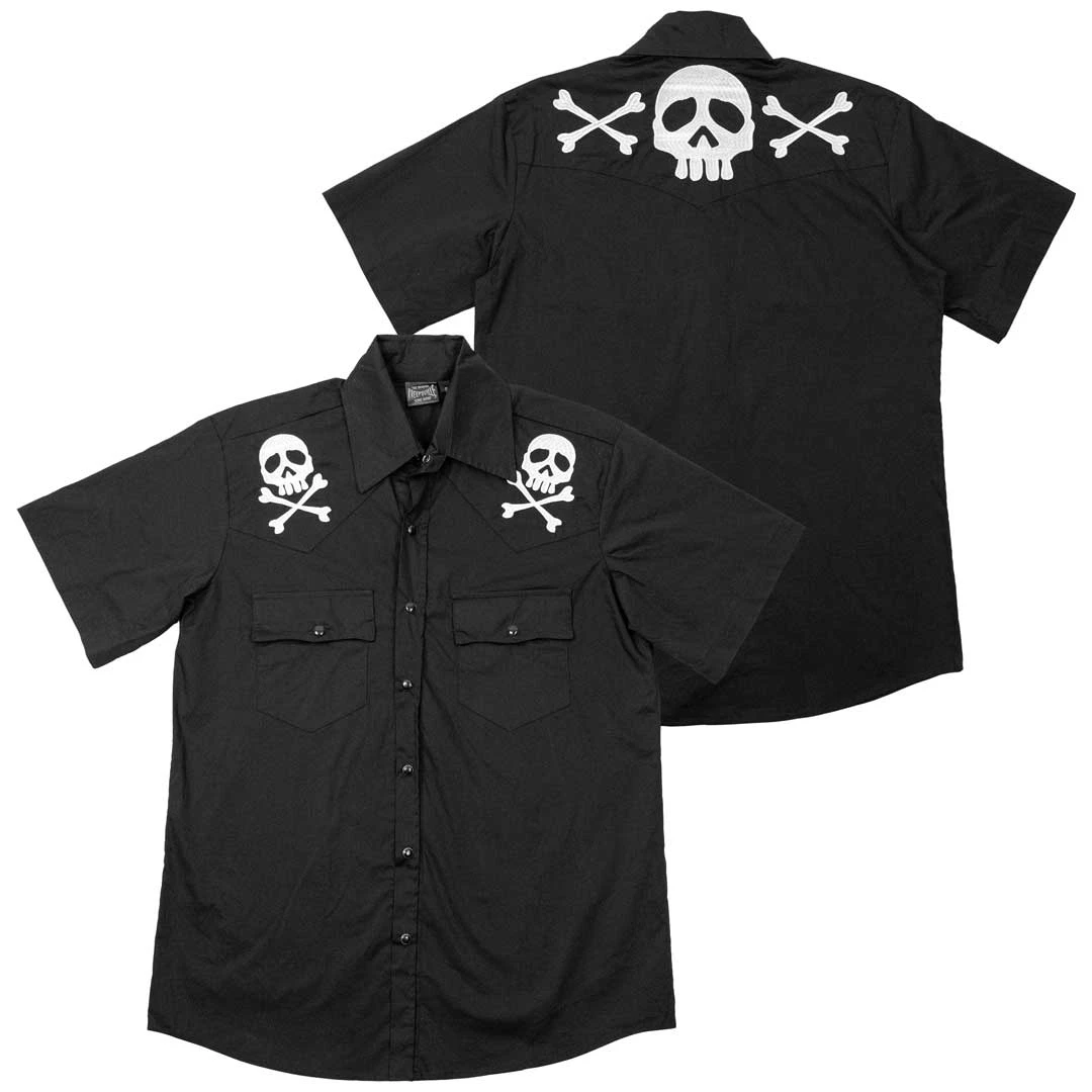 Harlock Skull X Bones Western Shirt 7 Harlock Skull X Bones Western Shirt - Image 5