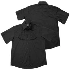 Spiderweb Black Western Shirt -Kreepsville Clothing Store MSWWB 5