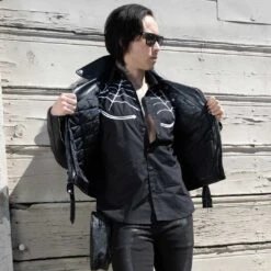 Spiderweb White Western Shirt 13 Spiderweb White Western Shirt -Kreepsville Clothing Store MSWWW 6