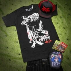 Tales From The Crypt Crypt Keeper Cleaver Tshirt 7 Tales From The Crypt Crypt Keeper Cleaver Tshirt -Kreepsville Clothing Store MTECCKC 3