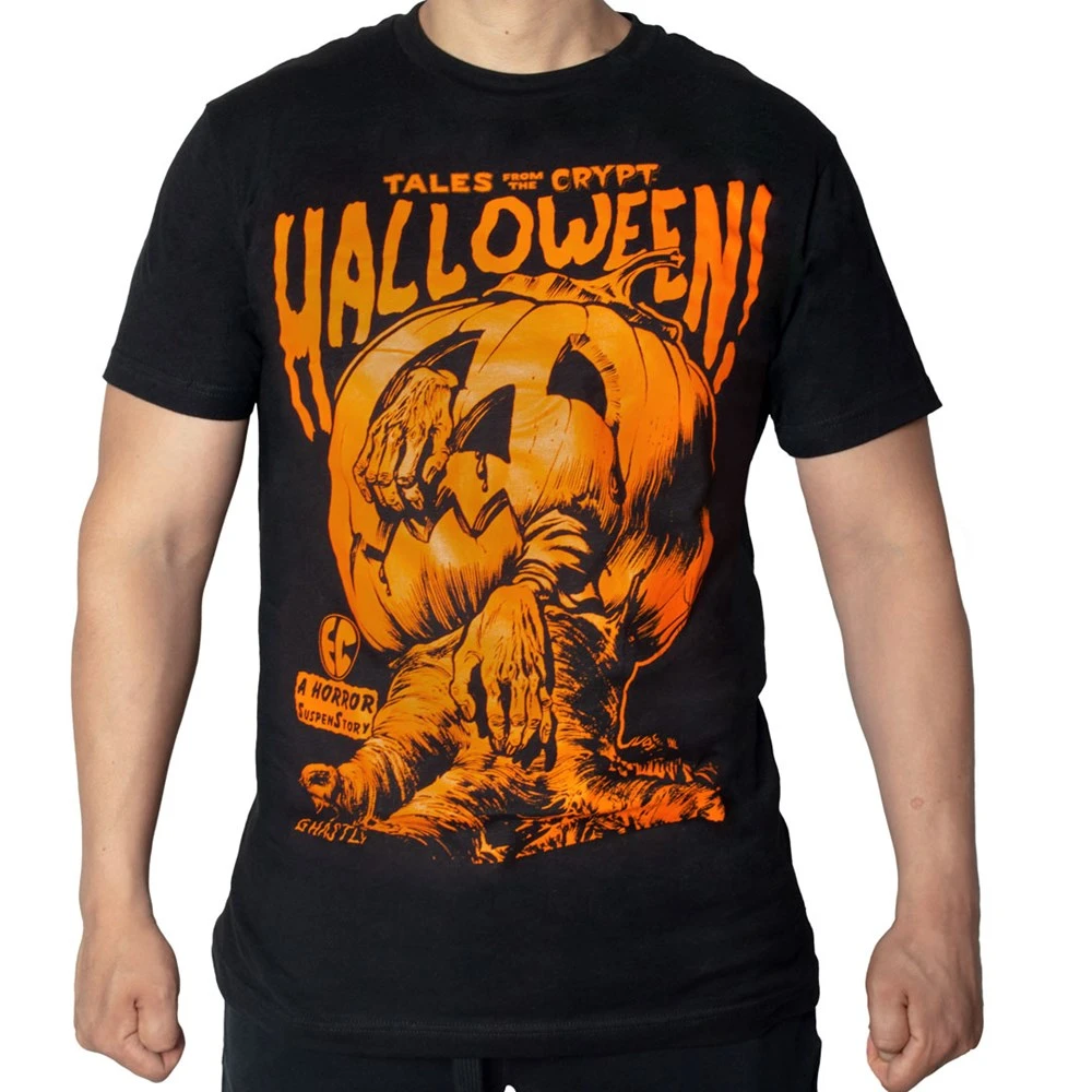 Tales From The Crypt Orange Pumpkin Tshirt 4 Tales From The Crypt Orange Pumpkin Tshirt - Image 2