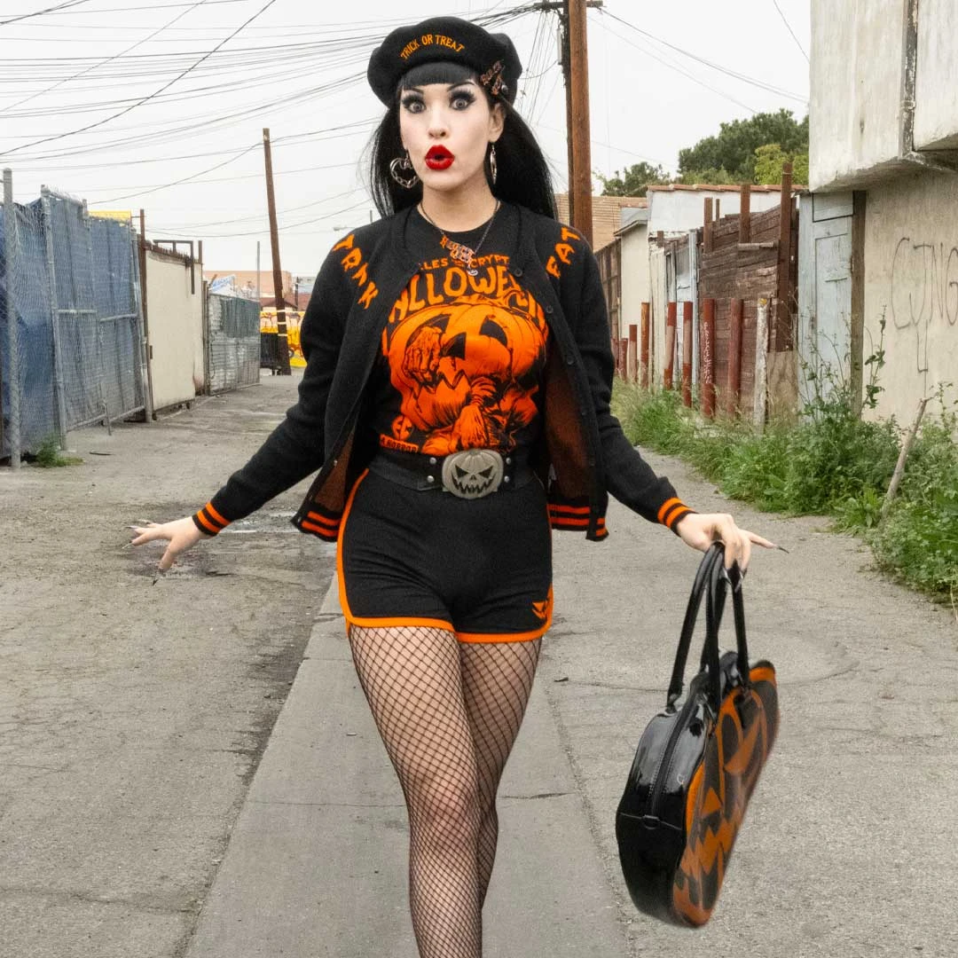 Tales From The Crypt Orange Pumpkin Tshirt 5 Tales From The Crypt Orange Pumpkin Tshirt - Image 3