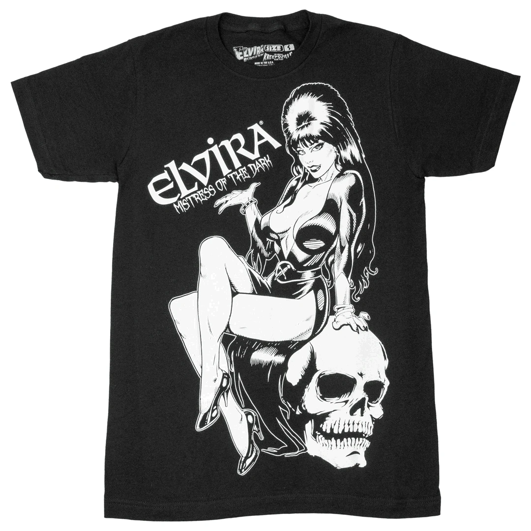 Elvira Comic Glow Jumbo Mens T-Shirt 3 Elvira Comic Glow Jumbo Mens T-Shirt