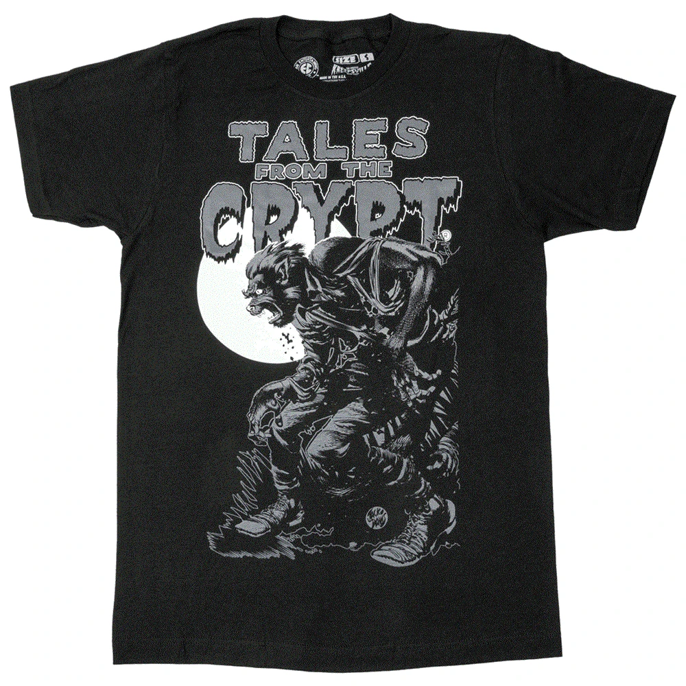 Tales From The Crypt Werewolf Moon Tshirt 4 Tales From The Crypt Werewolf Moon Tshirt - Image 2