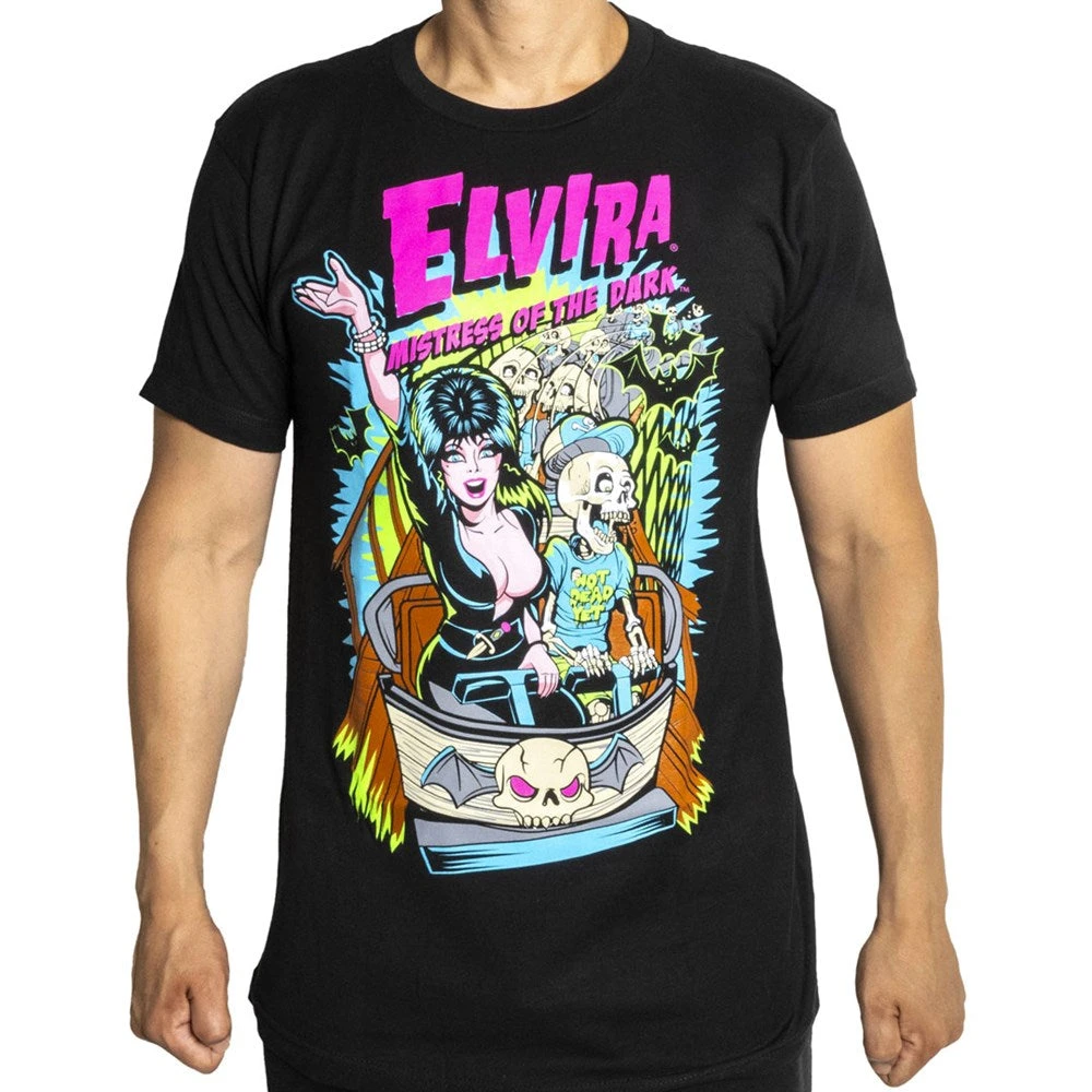 Elvira Ghostcoaster Mens T-Shirt 4 Elvira Ghostcoaster Mens T-Shirt - Image 2