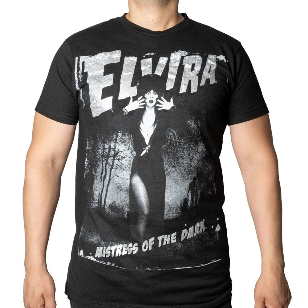 Elvira Grey Zombie T-Shirt 4 Elvira Grey Zombie T-Shirt - Image 2