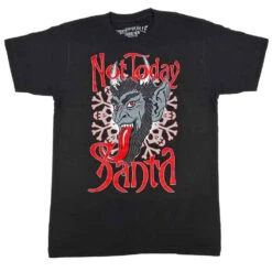 Krampus Not Today Santa T-shirt