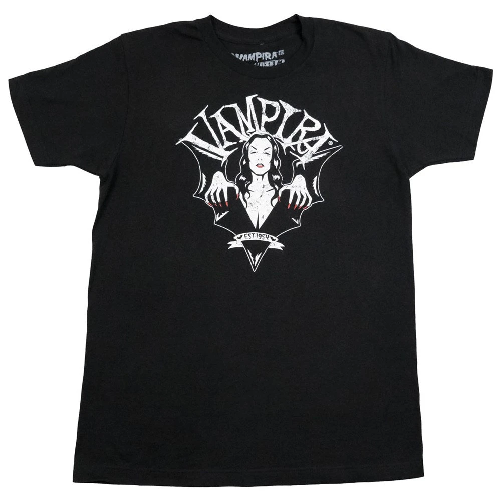 Vampira Bat Wing Crest T-shirt 3 Vampira Bat Wing Crest T-shirt