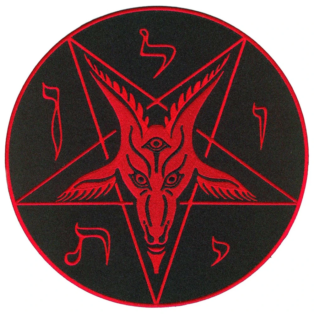 Satanic Circle XL Back Patch 3 Satanic Circle XL Back Patch