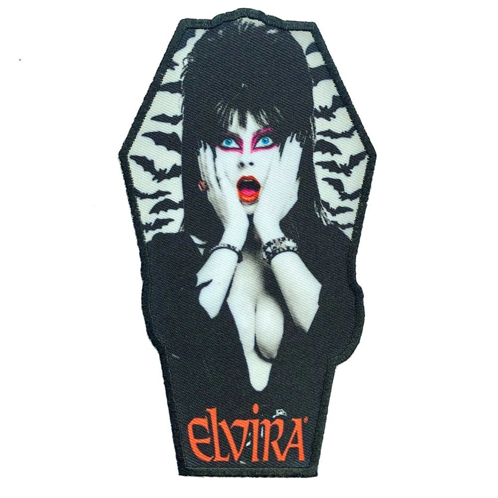 Elvira Bat Coffin Patch 3 Elvira Bat Coffin Patch