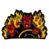 Flames Devil Man Patch -Kreepsville Clothing Store PFDM 1
