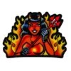 Flames She Devil Patch 1 Flames She Devil Patch -Kreepsville Clothing Store PFSD 1