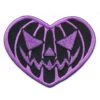 Pumpkin Heart Purple Patch -Kreepsville Clothing Store PPHPU