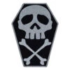 Skull Cross Bones Coffin Grey Patch 2 Skull Cross Bones Coffin Grey Patch -Kreepsville Clothing Store PSBCG 1 86a678b6 a9c6 41e0 b026 ca4904902c90