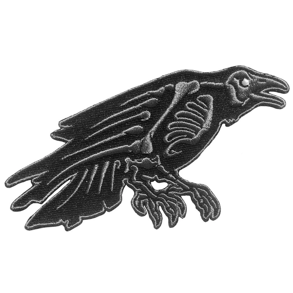 Skelli Bones Raven Patch 3 Skelli Bones Raven Patch