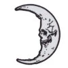 Skull Crescent Moon Patch 1 Skull Crescent Moon Patch -Kreepsville Clothing Store PSCM