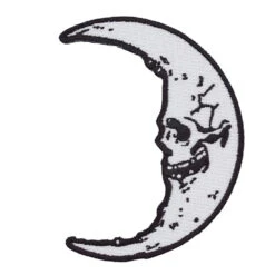 Skull Crescent Moon Patch