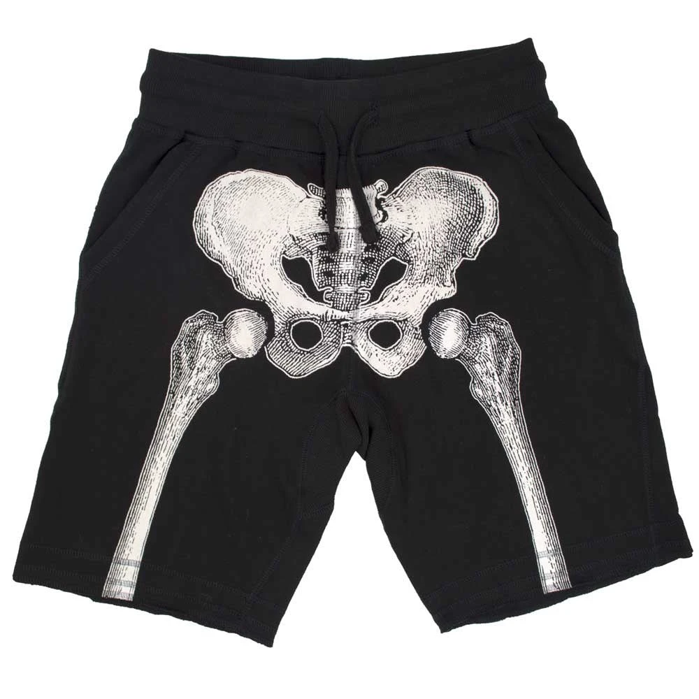 Skeleton Bone Mens White Shorts 5 Skeleton Bone Mens White Shorts - Image 3