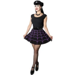Spiderweb Purple Skater Skirt 9 Spiderweb Purple Skater Skirt -Kreepsville Clothing Store SKWP 3 2c1dec17 be6c 47dc b910 1c74f334bd45