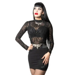 Death Moth Mini Skirt Grey -Kreepsville Clothing Store SMDMG 3 1491fa74 5260 44c8 b3a6 a016ff1149c0
