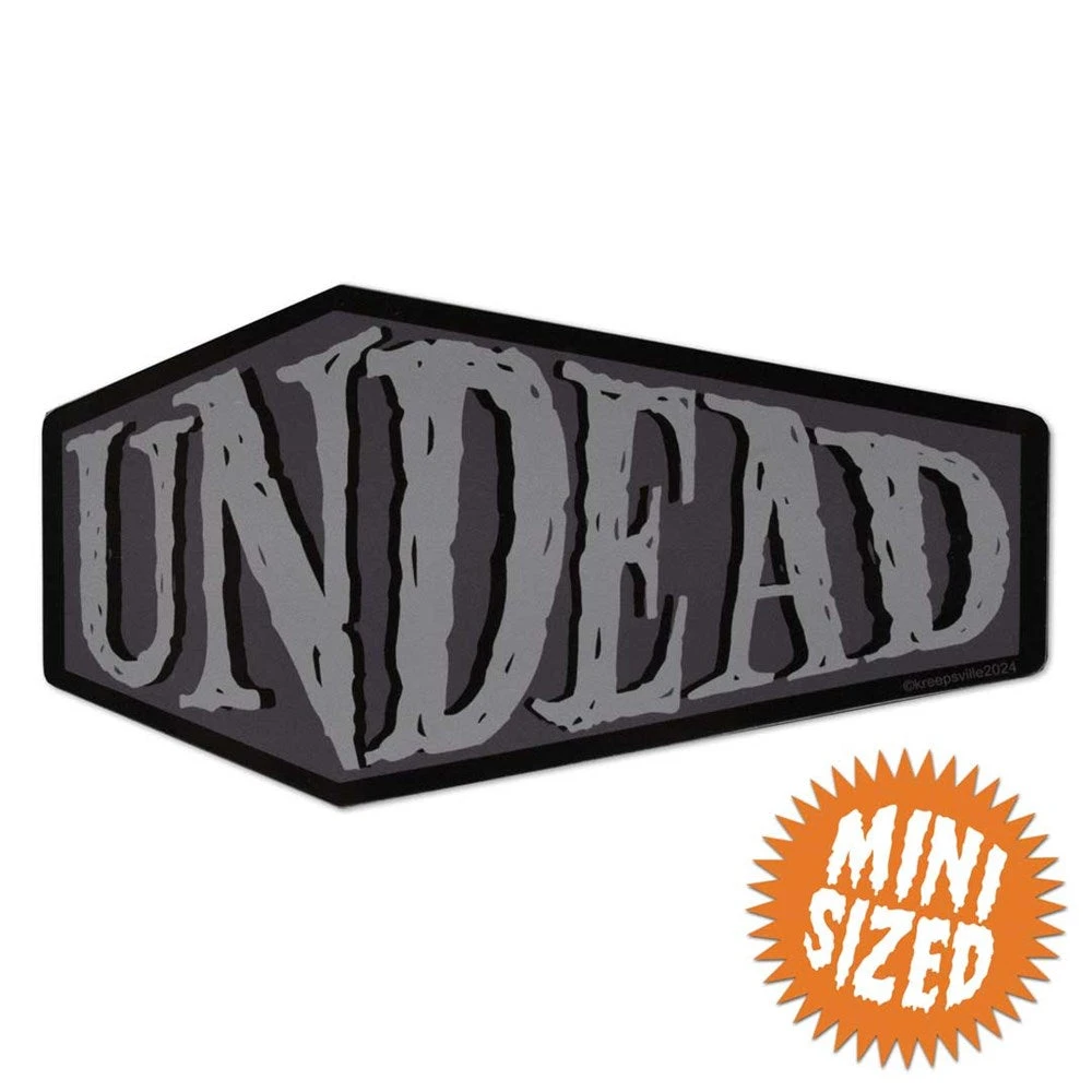 Undead Coffin Mini Vinyl Sticker 3 Undead Coffin Mini Vinyl Sticker