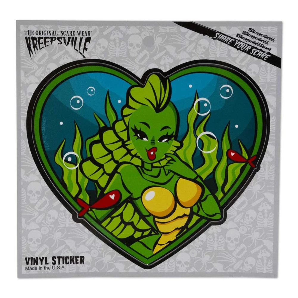 Creature Heart Vinyl Sticker 4 Creature Heart Vinyl Sticker - Image 2