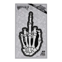 Skeleton Hand Finger Vinyl Sticker 5 Skeleton Hand Finger Vinyl Sticker -Kreepsville Clothing Store VSRHF 2