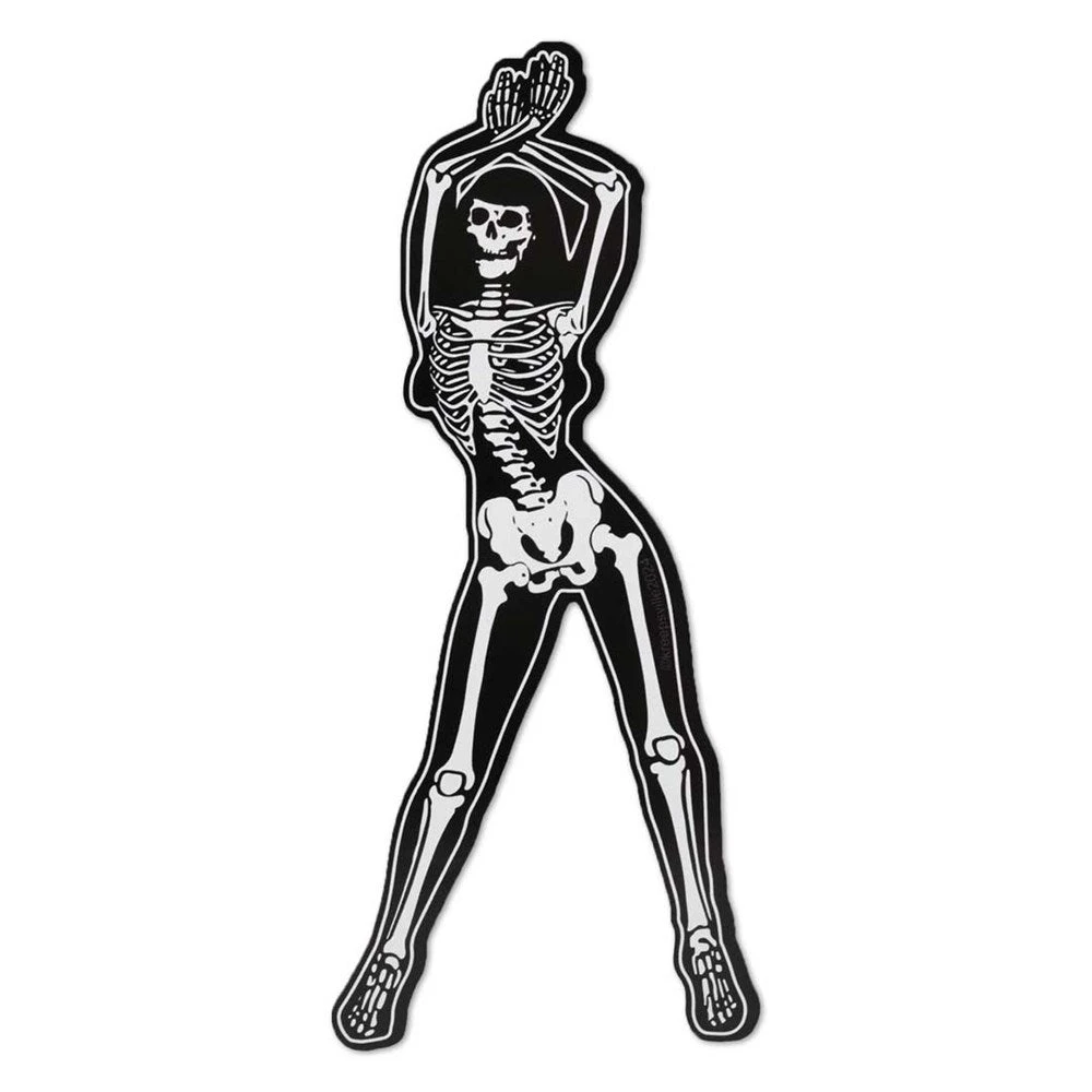 Skeleton Pin-up Arms Standing Vinyl Sticker 3 Skeleton Pin-up Arms Standing Vinyl Sticker